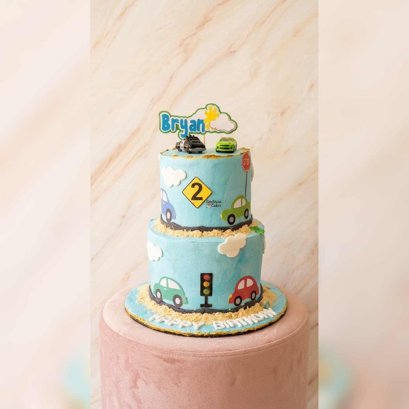 Transport Kids Cake by Simshine Cakes