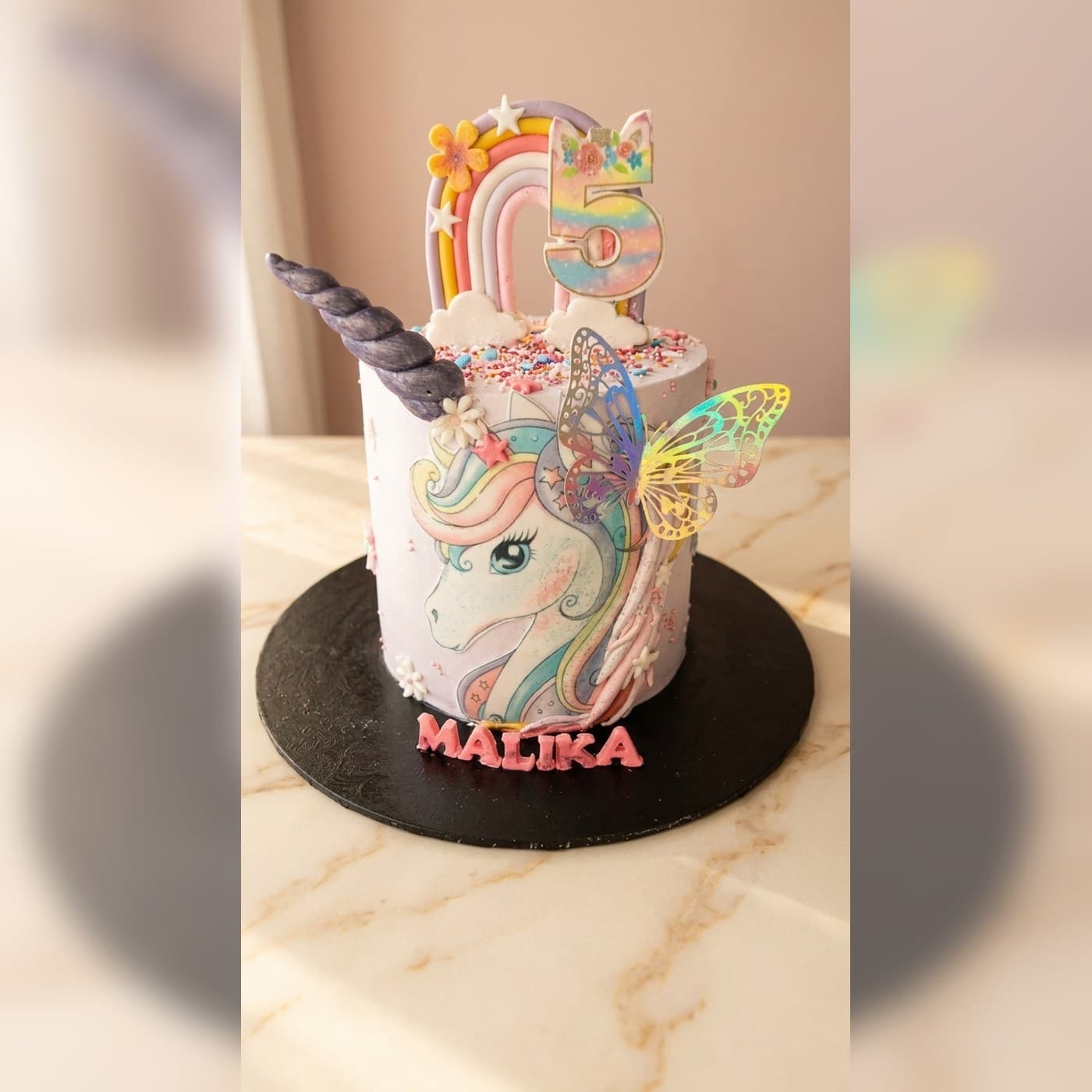 Unicorn Rainbow Kids Cake by Simshine Cakes