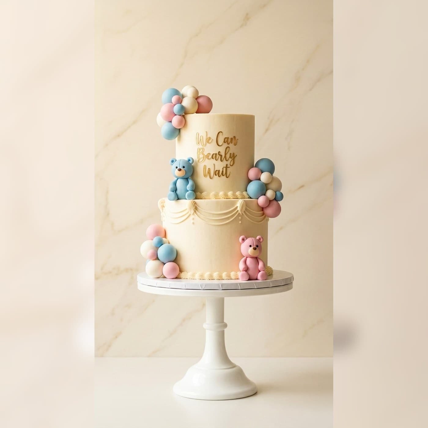 Pastel Balloon Kids Birthday Cake by Simshine Cakes